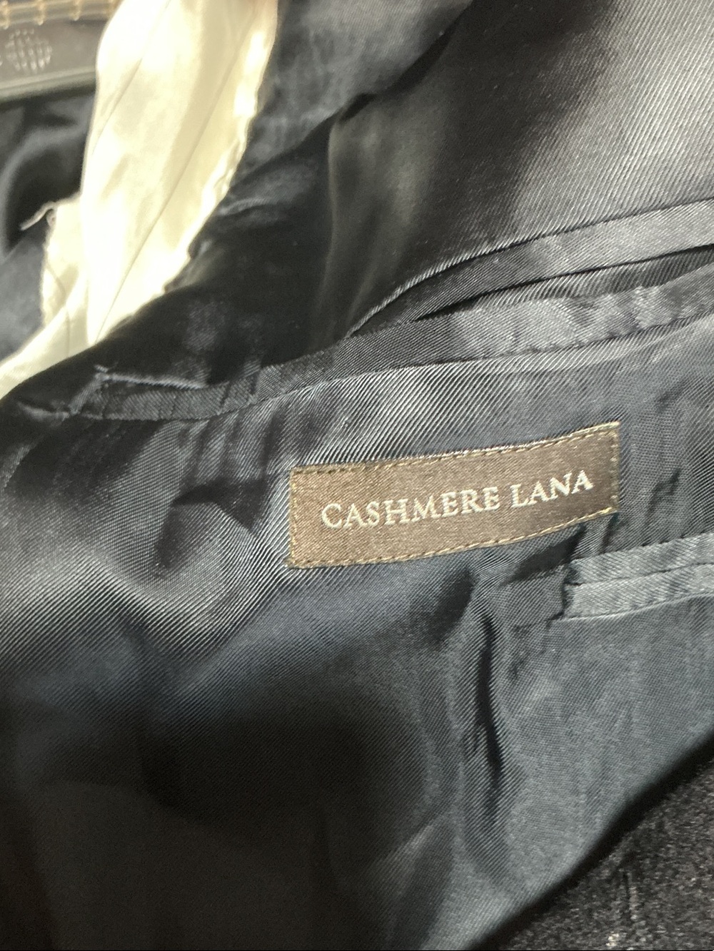 Canali Cashmere Lana Wool Black Two-Button Men's Sport Coat EU 54R US 44R - Picture 6 of 9